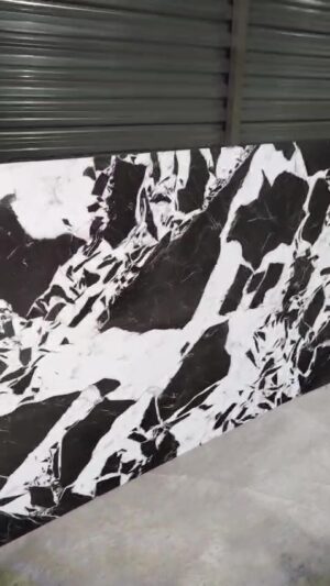 Гибкий мрамор SPC LameliDecor черный с белым матовый SPCM209 3